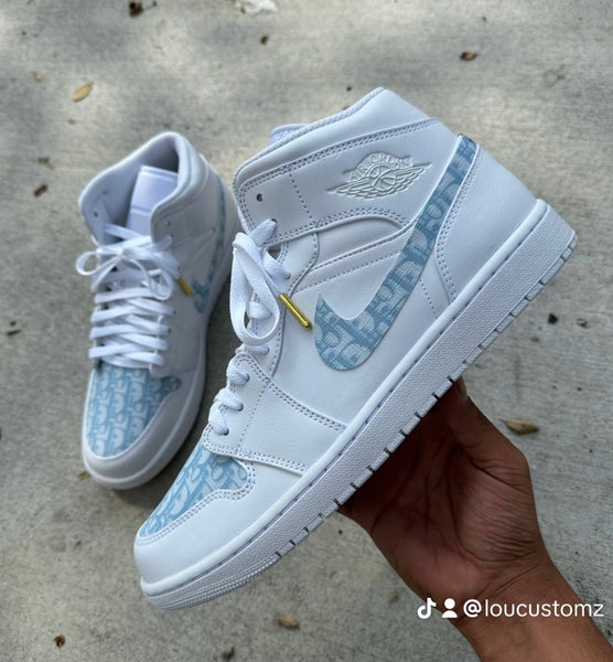 Blu LV Fade Drip Custom AF1 – LouCustomz