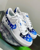 Blu LV Fade Drip Custom AF1