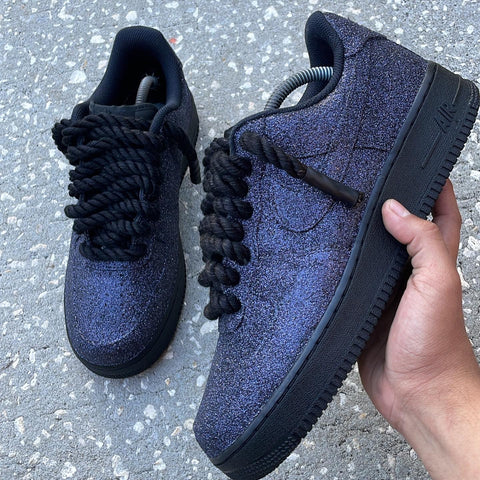 Blackout Glitter AF1 â LouCustomz